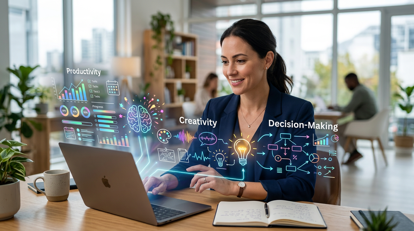 Editorial photo of The Personal Multiplier: How AI Transforms Productivity, Creativity, and Decision-Making